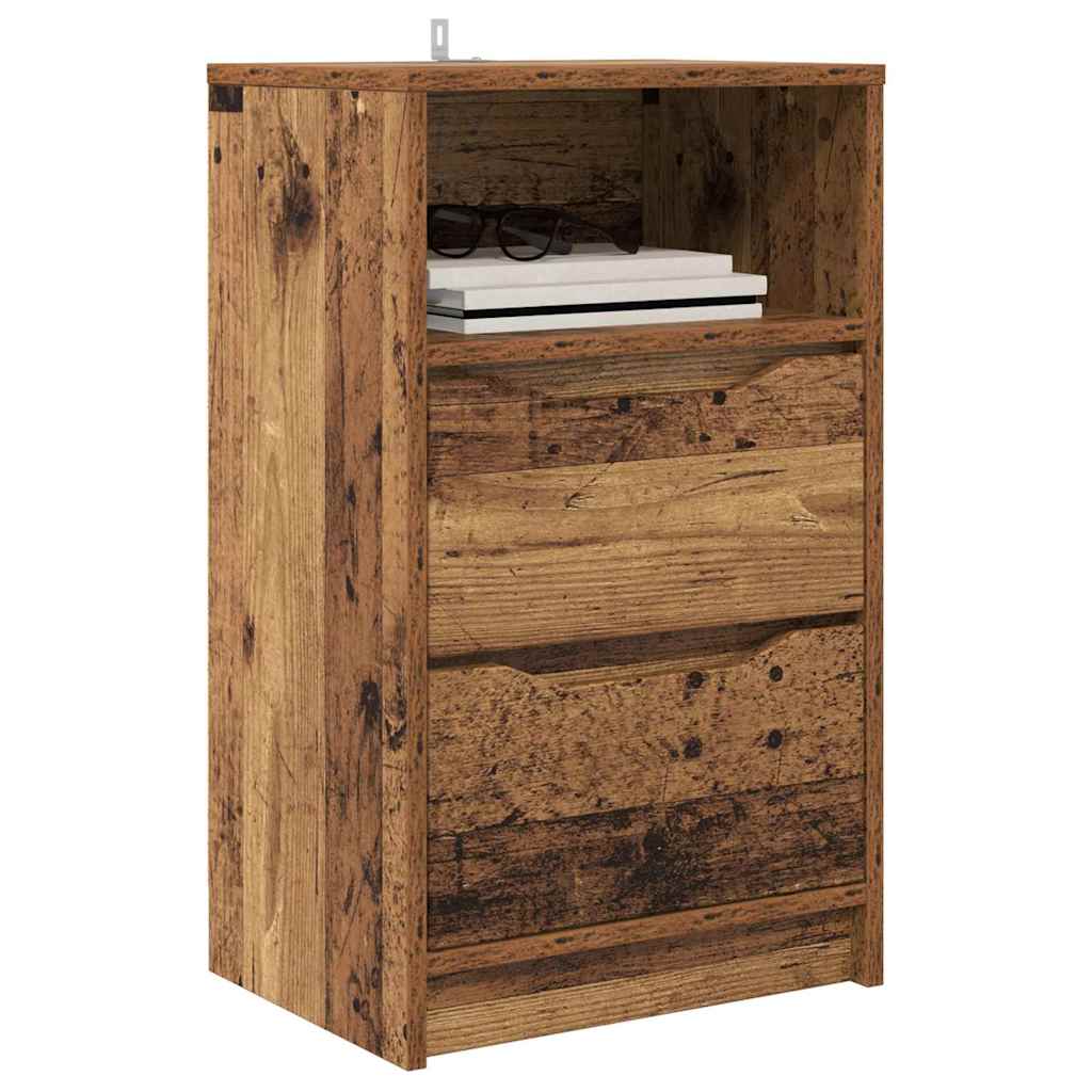 Comodini 2 Pcs Legno Vecchio 40 X 30 X 467 Cm Legno Multistrato - Image 3