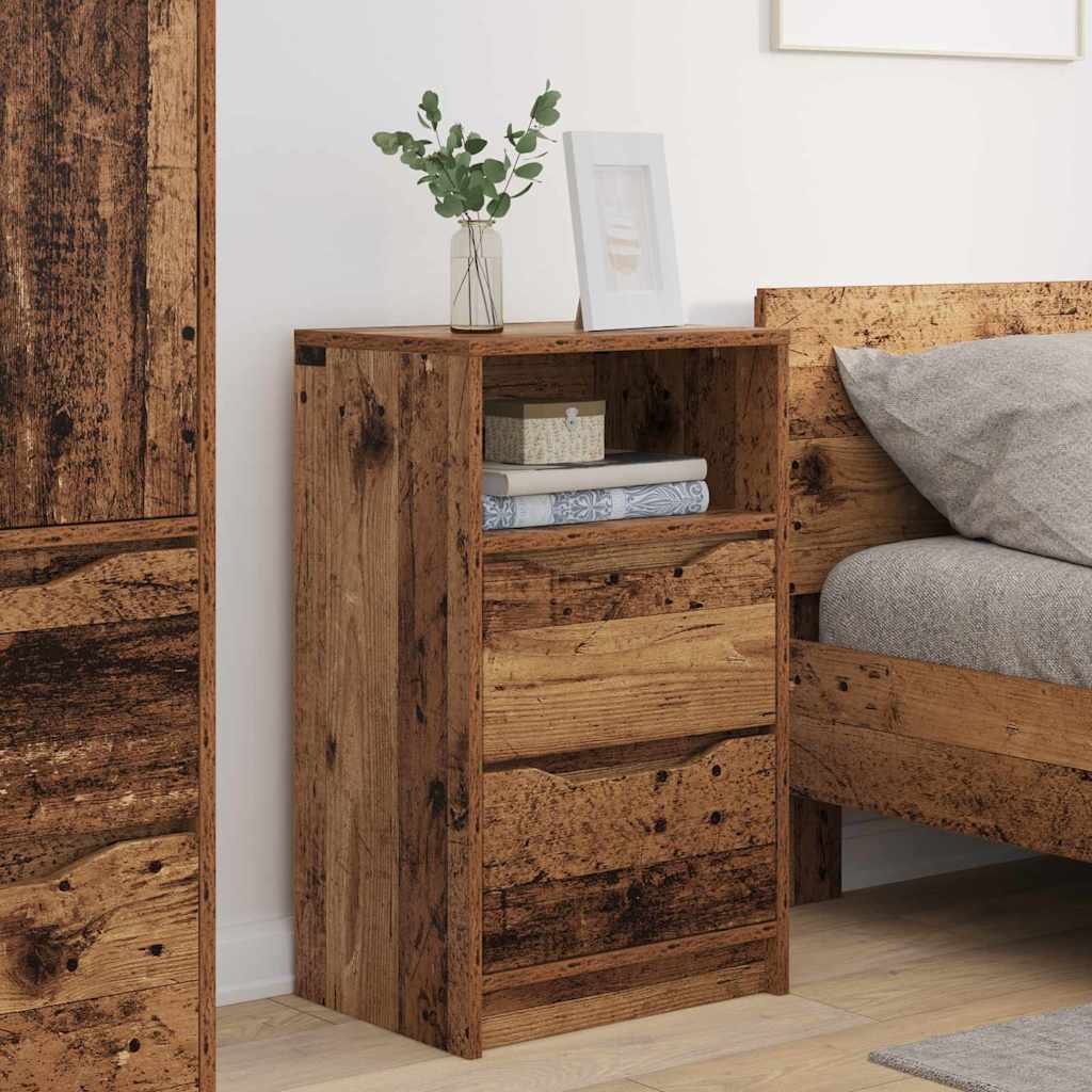Comodini 2 Pcs Legno Vecchio 40 X 30 X 467 Cm Legno Multistrato - Image 4