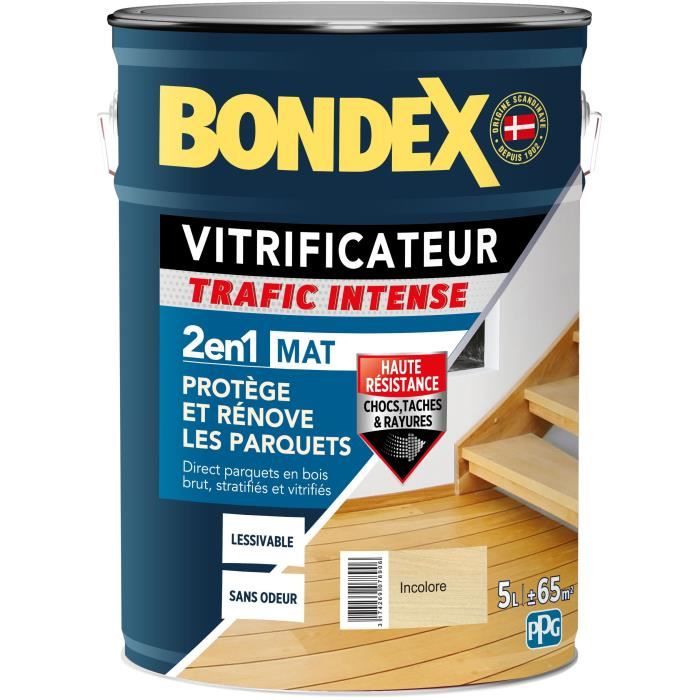 Vernice Incolore Per Traffico Pesante - Bondex - 446439 - Opaca - 5 L