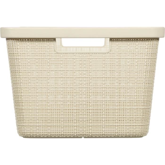 Cesto Portabiancheria - Curver - Juta - 46 L - Beige