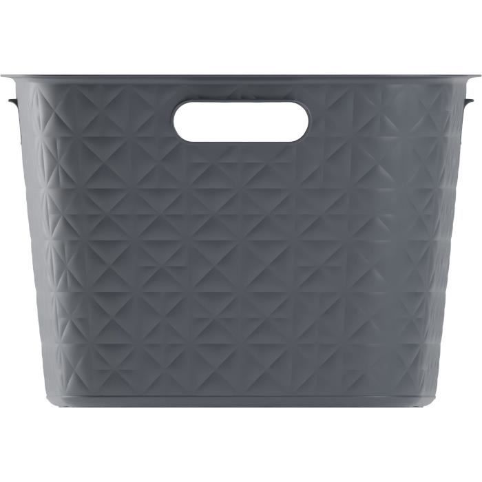 Cesto Per La Biancheria - Curver - Softex - 45 L - Grigio