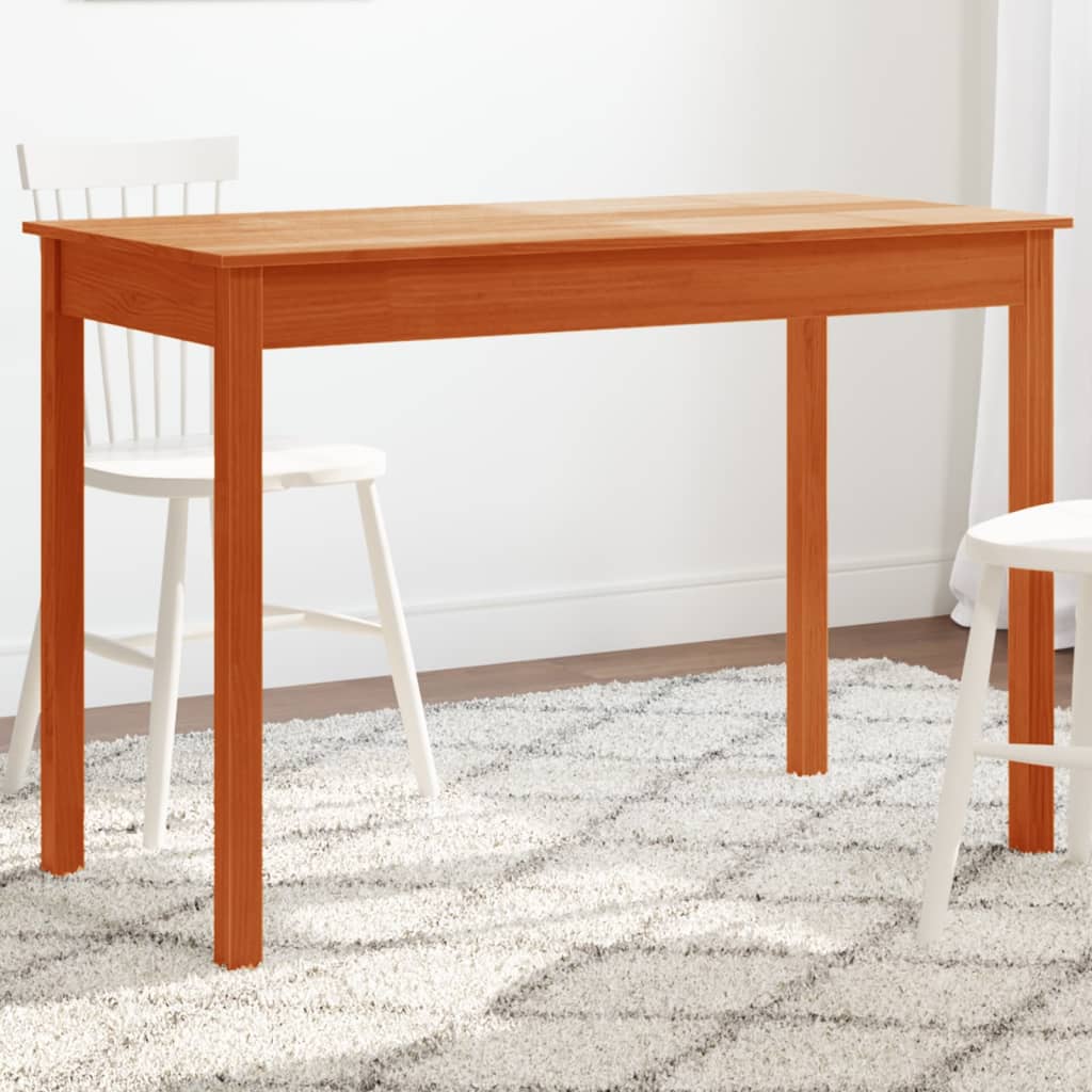 Tavolo Da Pranzo Marrone Cera 110x55x75 Cm Legno Massello Pino