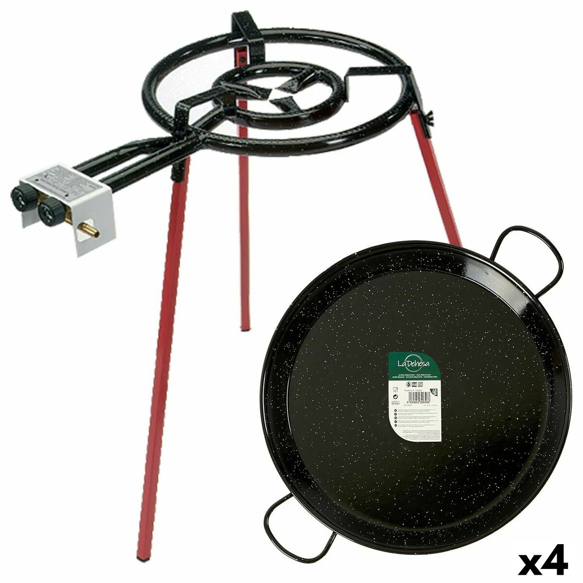 Bruciatore Per Paella La Dehesa Ø 46 Cm 73 X 12 X 46 Cm Set 4 Unità