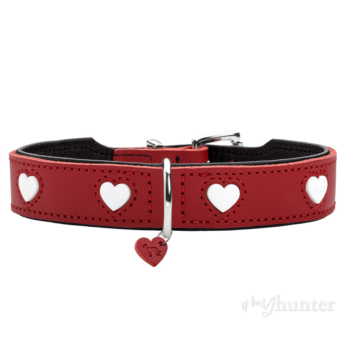 Collare Per Cani Hunter Love S/m 35-40 Cm Rojo/blanco - Image 4