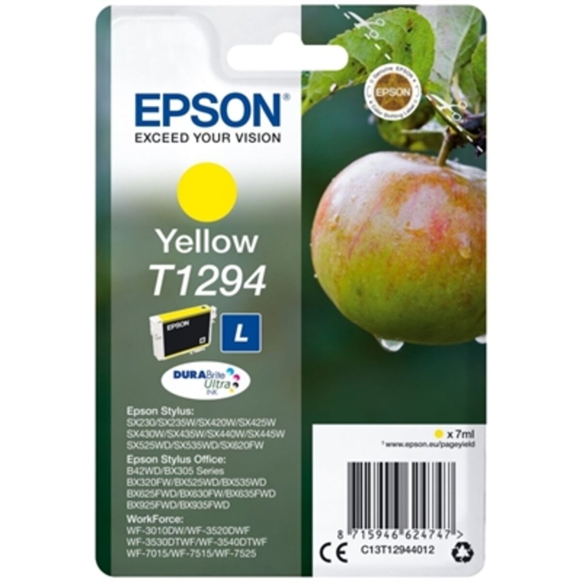 Cartuccia D'inchiostro Compatibile Epson T1294 7 Ml Giallo