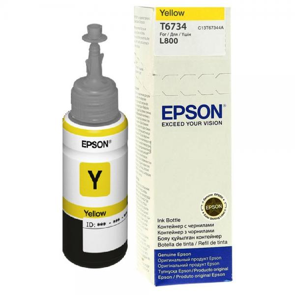 Epson T6734 - 70 Ml - Giallo - Originale - Ricarica Inchiostro