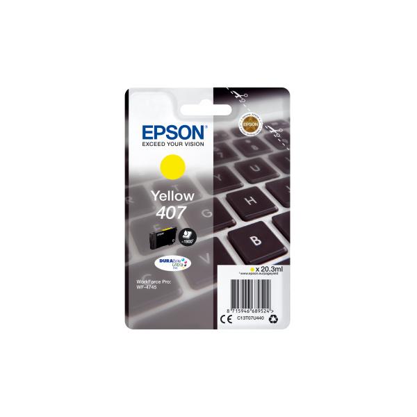 Epson 407 - 20,3 Ml - Taglia L - Giallo - Originale