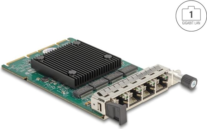 Delock Ocp 3.0 Karte Zu 4 X Rj45 Gigabit Lan (88300)