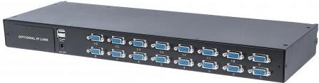 Intellinet Modular 16-Port Vga Kvm Switch - KvM-Switch - 16 X Kvm Port(s) - Desktop, An Rack Montierbar (507844)