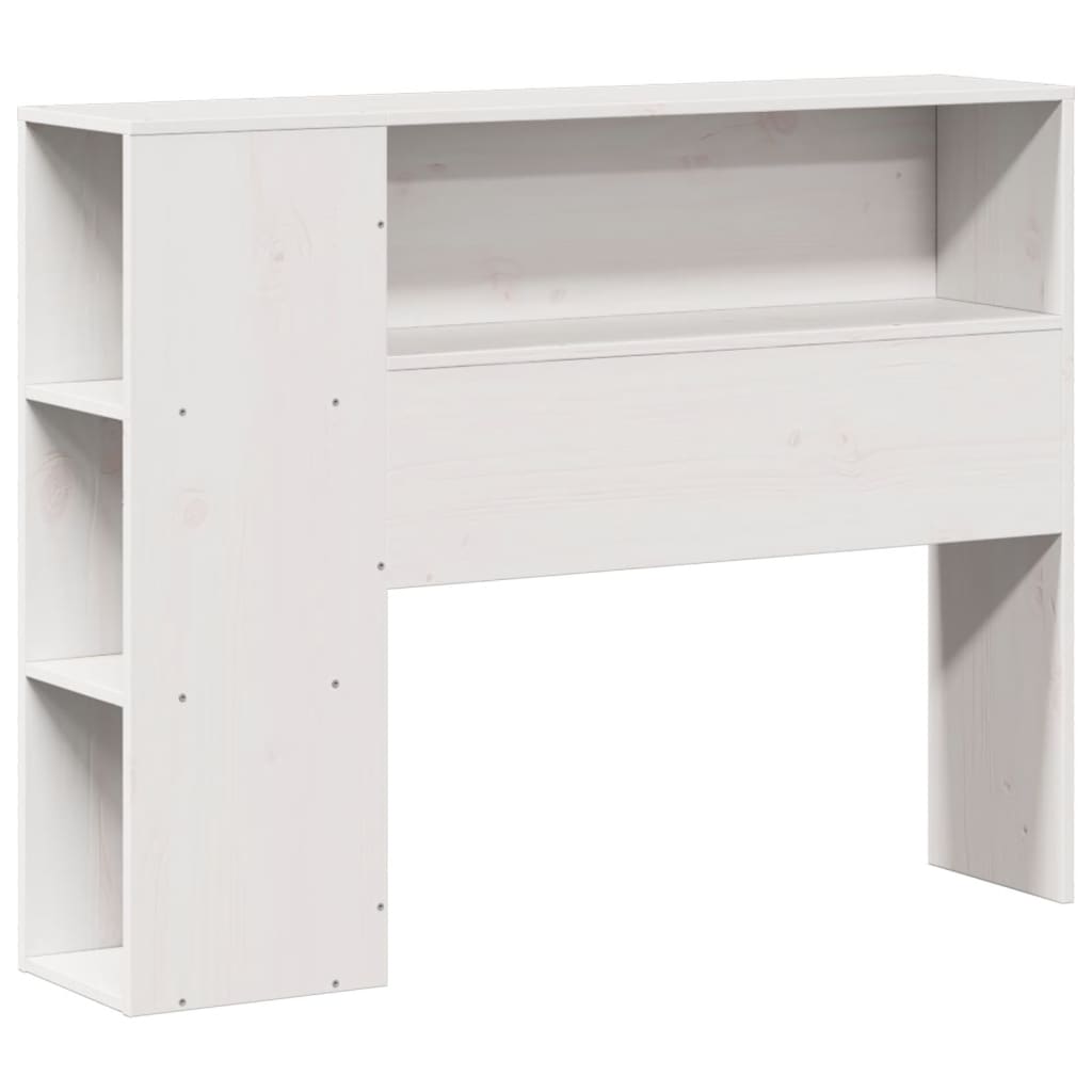 Letto Libreria Senza Materasso Bianco 90x190 Cm Legno Massello - Image 5