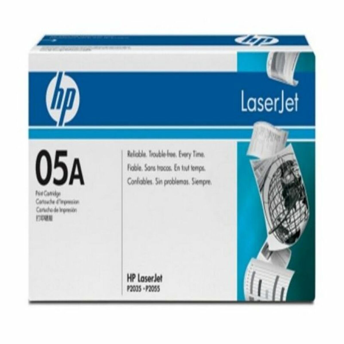 Toner Originale Hp Ce505a Nero