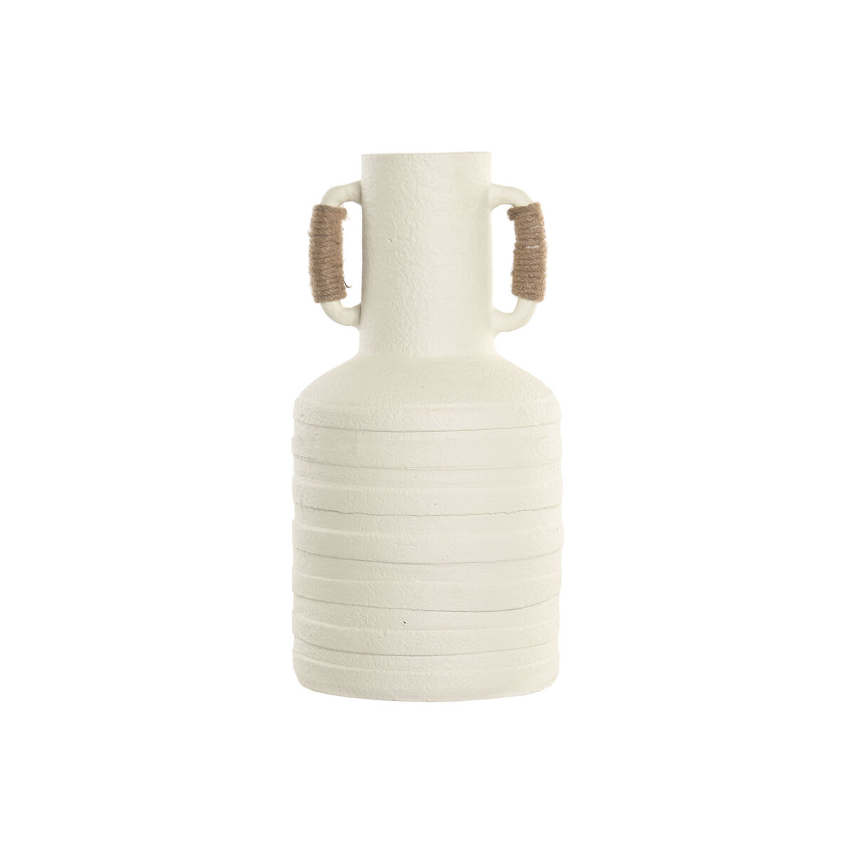 Vaso Home Esprit Bianco Marrone Chiaro Terracotta