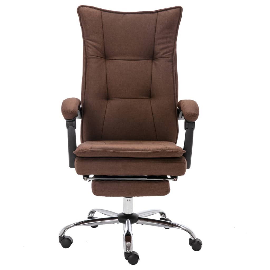 Sedia Da Ufficio Marrone In Tessuto