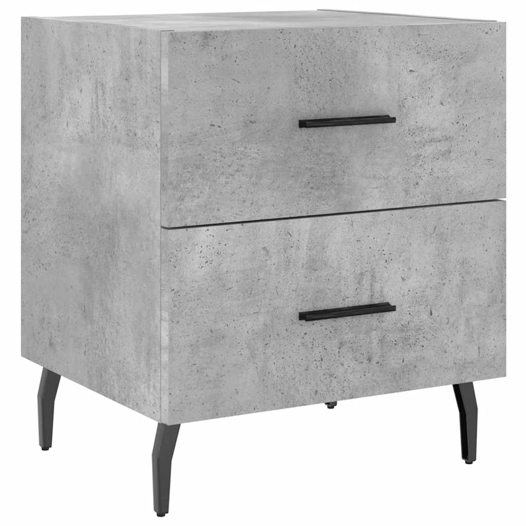 Comodini 2 Pz Grigio Cemento 40x35x47,5 Cm In Legno Multistrato - Image 4
