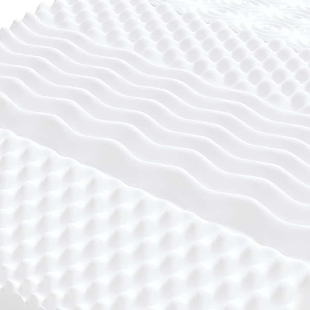 Materasso In Schiuma Bianco 180x220 Cm 7 Zone Durezza 20 Ild - Image 4