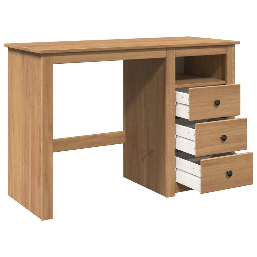 Scrivania Panama 112x45x75 Cm Legno Massello Di Pino - Image 4