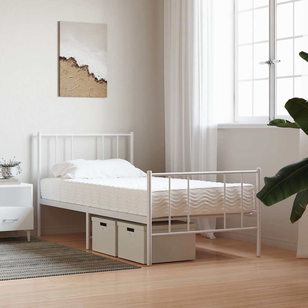 Materasso In Schiuma Bianco 80x210 Cm Durezza H2 h3