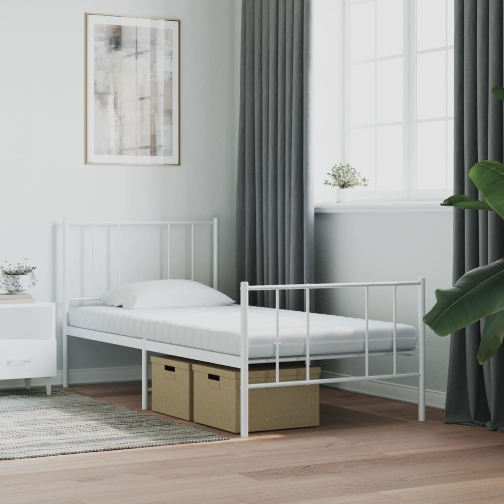 Materasso In Schiuma Bianco 90x190 Cm 7 Zone Durezza 20 Ild