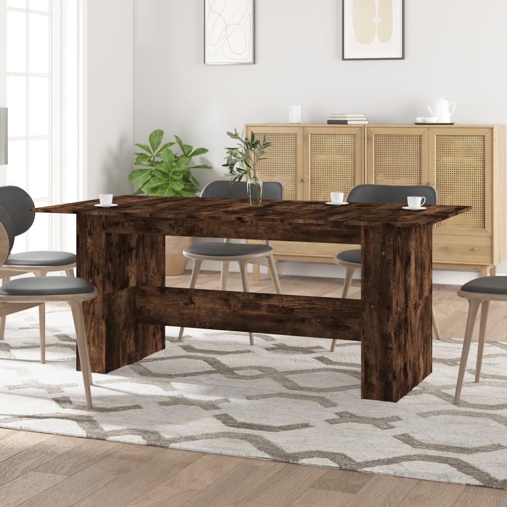 Tavolo Da Pranzo Rovere Fumo 180x90x76 Cm Legno Multistrato