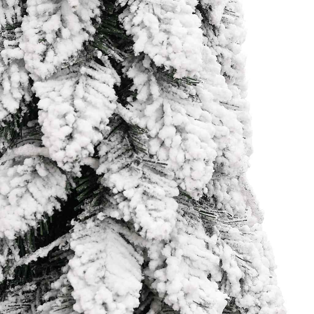Albero Di Natale Artificiale Con 60 Led E Neve Floccata 120 cm - Image 5