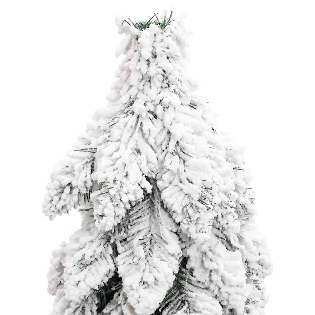 Albero Di Natale Artificiale Con 60 Led E Neve Floccata 120 cm - Image 4