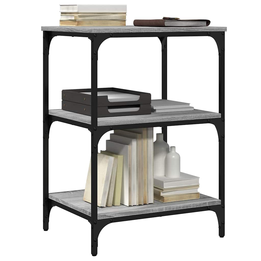 Supporto Stampante 3 Piani Grigio Sonoma 50x41x75 Multistrato - Image 5