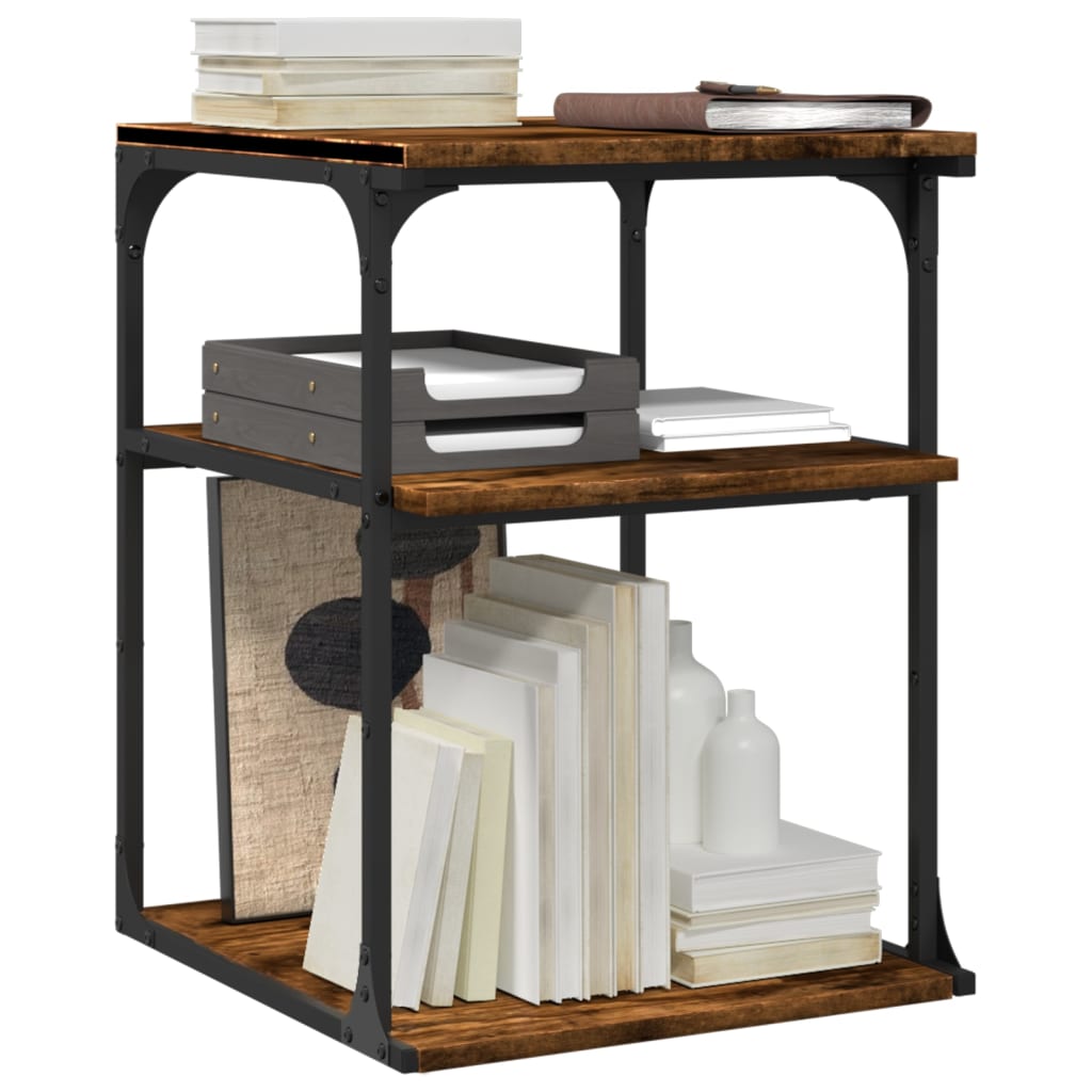 Supporto Stampante 3 Livelli Rovere Fumo 43x48x64cm Multistrato - Image 5