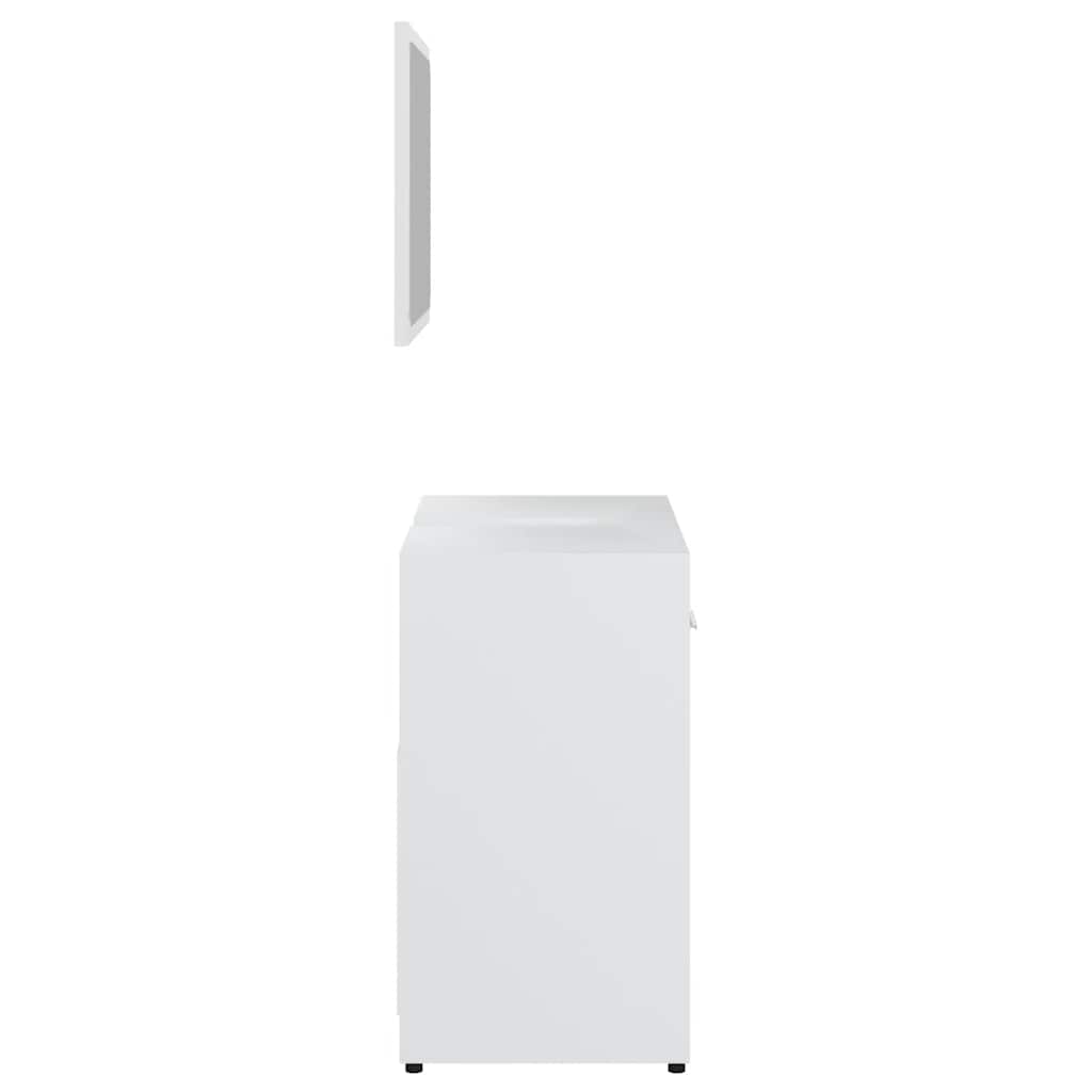 Set Mobili Da Bagno Bianco In Legno Multistrato - Image 5