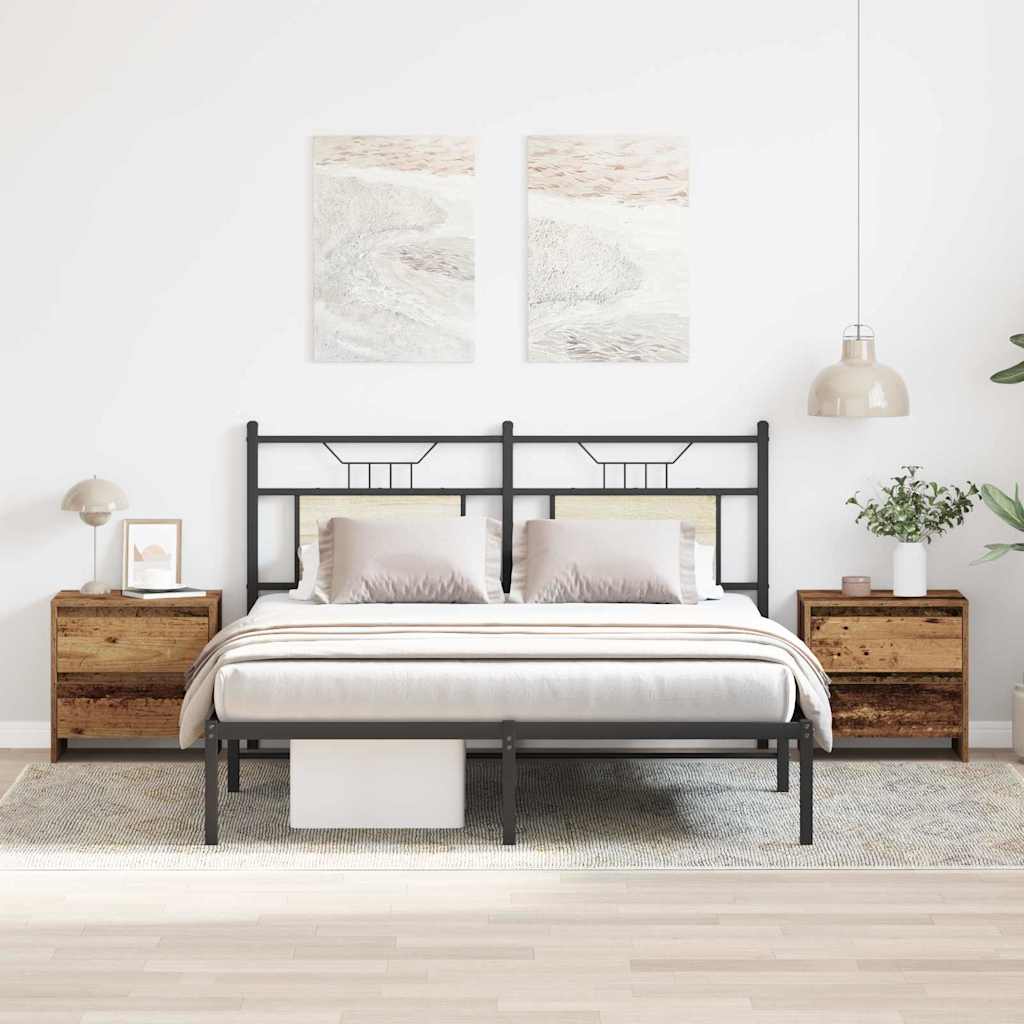 Armadio Da Notte 2 Pcs Legno Vecchio 45 X 34 X 44.5 cm