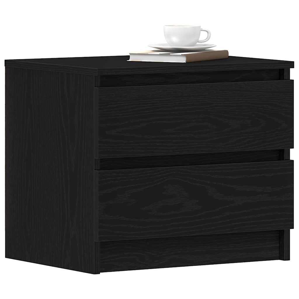 Armadio Da Notte 2 Pcs Rovere Nero 50 X 40 X 43.5 cm - Image 3
