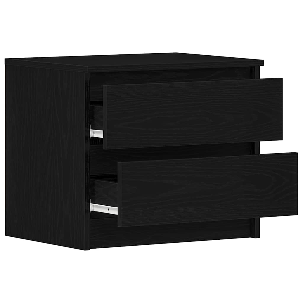 Armadio Da Notte 2 Pcs Rovere Nero 50 X 40 X 43.5 cm - Image 5