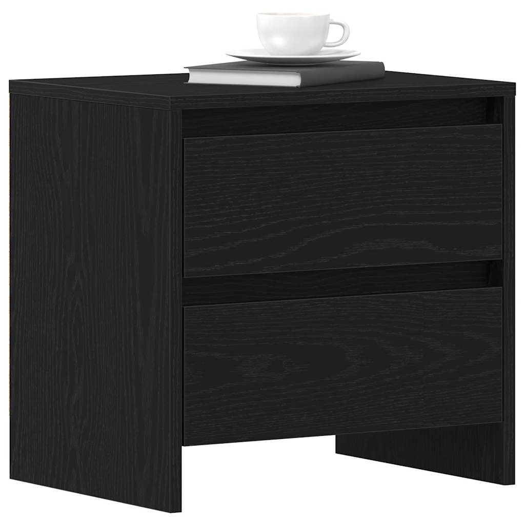 Armadio Da Notte 2 Pcs Rovere Nero 45 X 34 X 44.5 cm - Image 3