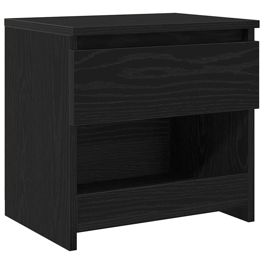 Armadio Da Notte Con Cassetto 2 Pcs Rovere Nero 40 X 30 X 39 cm - Image 6