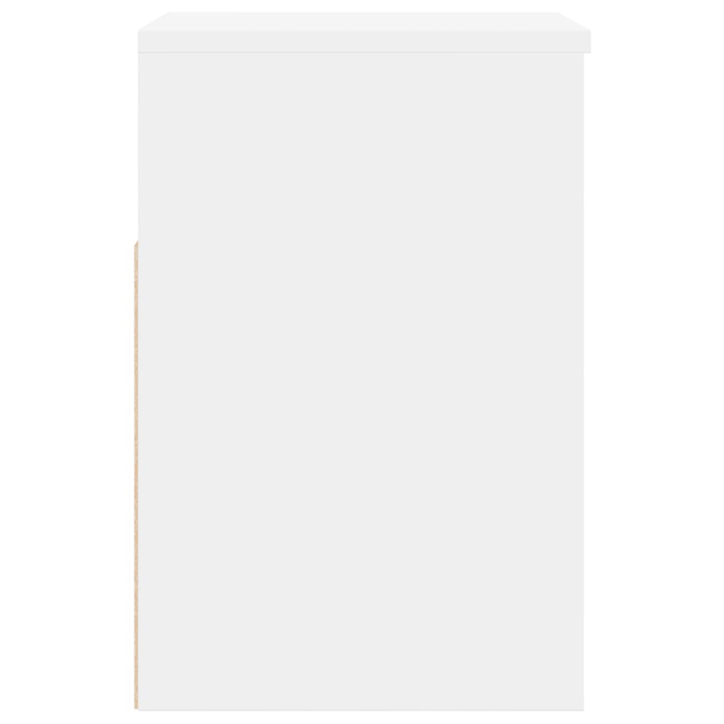 Panca Portascarpe Bianca 60x30x45cm In Truciolato - Image 5