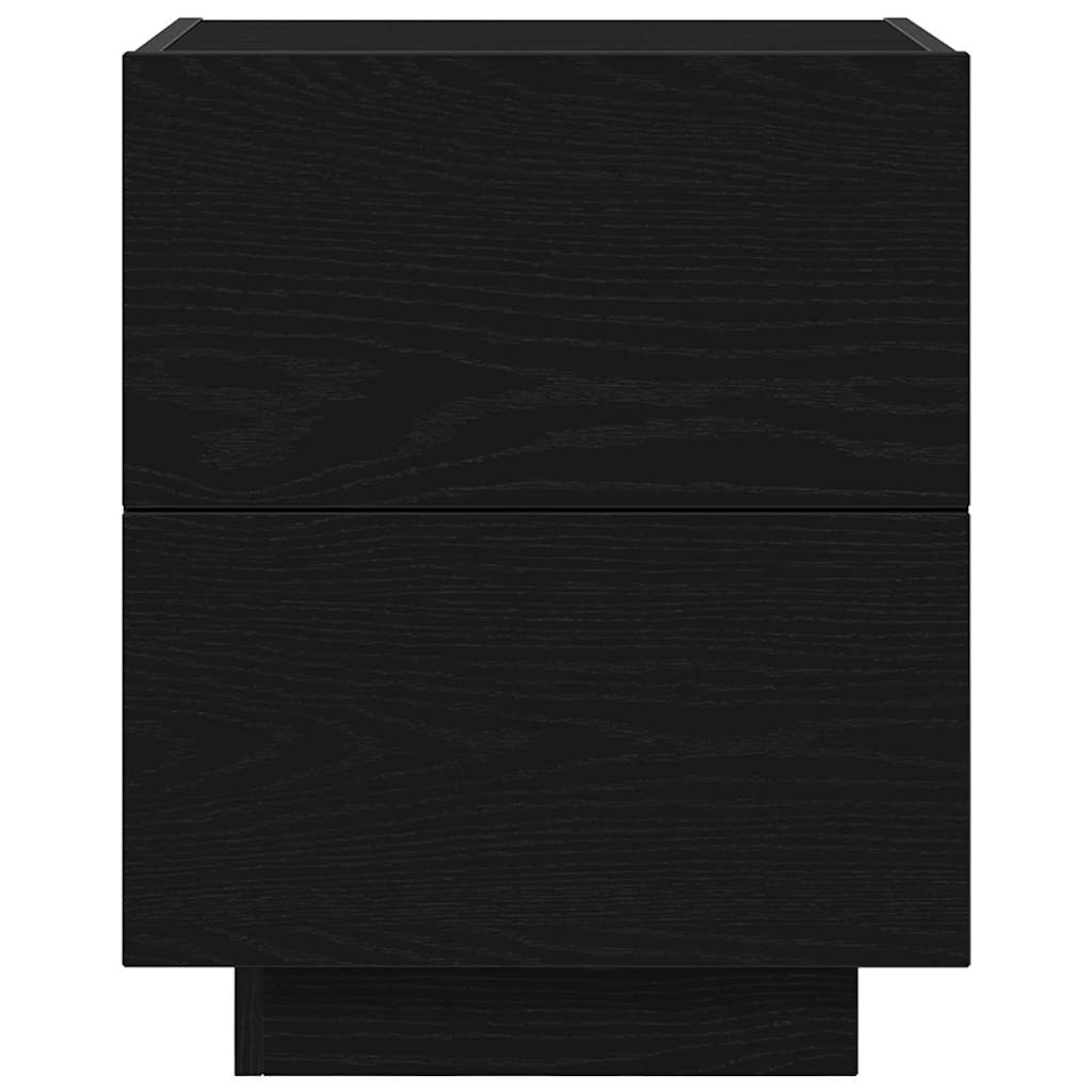 Armadio Da Notte Con Cassetto Con Rovere Nero 45 X 40 X 55 cm - Image 6