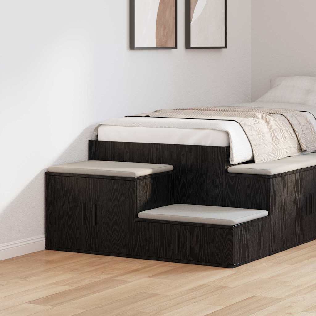 Armadio Rovere Nero 108 X 41 X 40 Cm Legno Multistrato