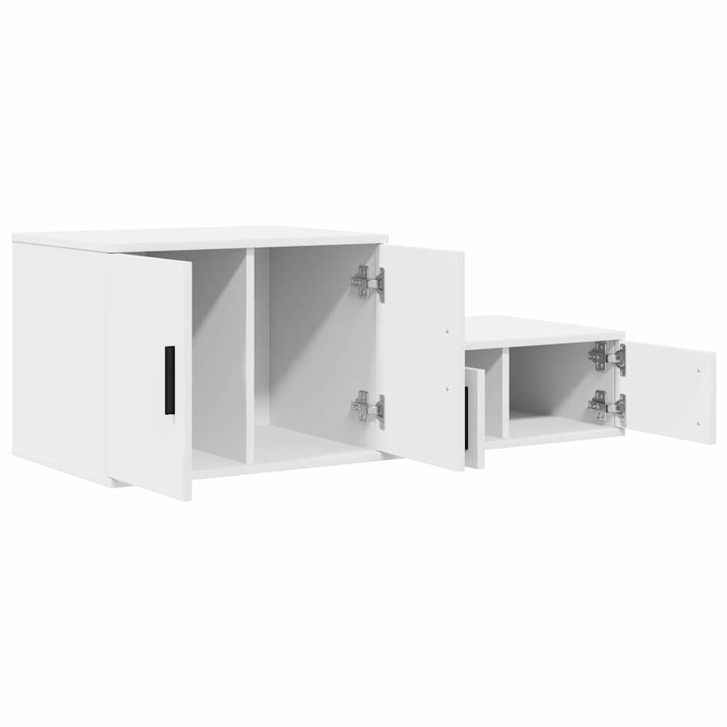 Armadio Bianco 127 X 41 X 40 Cm Legno Multistrato - Image 6