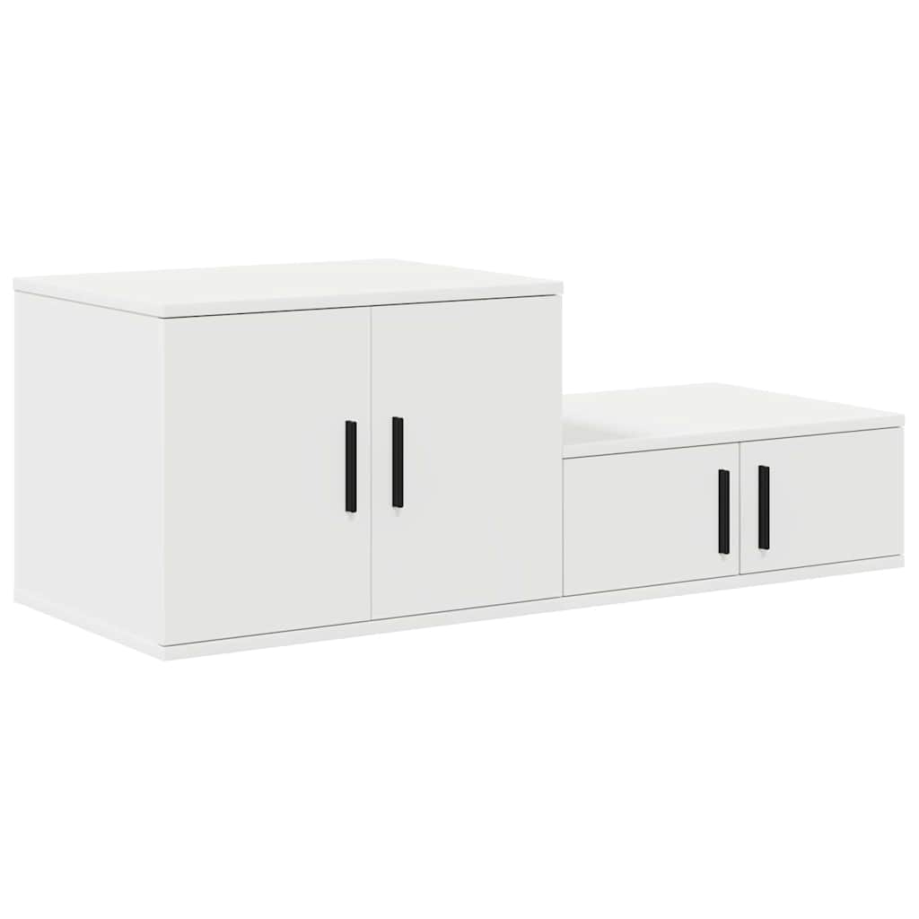 Armadio Bianco 127 X 41 X 40 Cm Legno Multistrato - Image 5