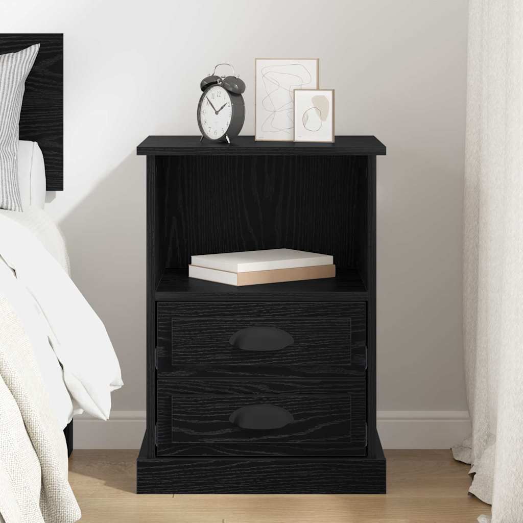 Armadio Da Notte Rovere Nero 43 X 36 X 60 Cm Legno Multistrato - Image 4