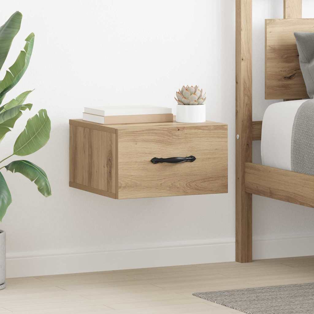 Armadio Da Notte 2 Pcs Rovere Artigianale 35 X 35 X 20 cm