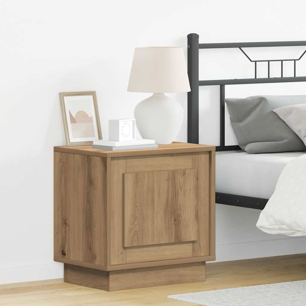 Armadio Da Notte Con 2 Pcs Rovere Artigianale 44 X 34.5 X 45 cm