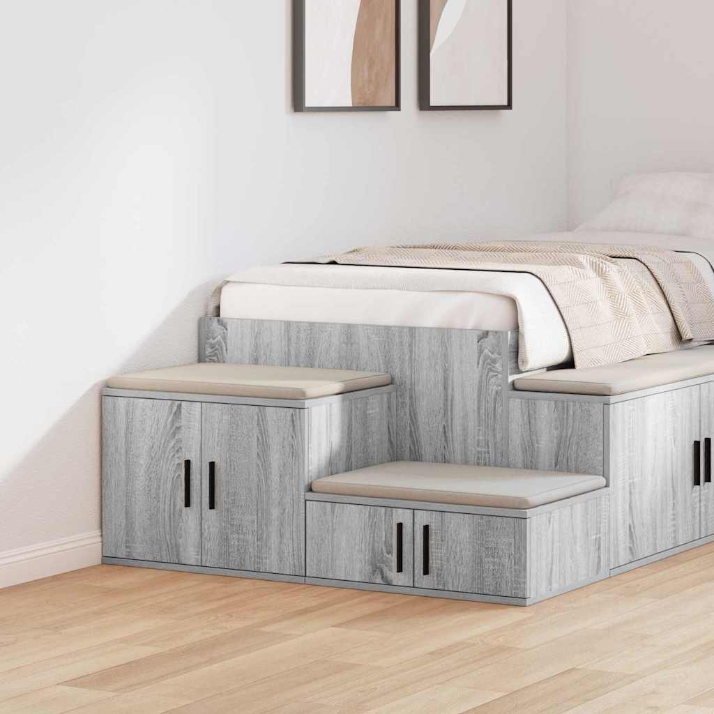 Armadio Grigio Sonoma 118 X 41 X 40 Cm Legno Multistrato