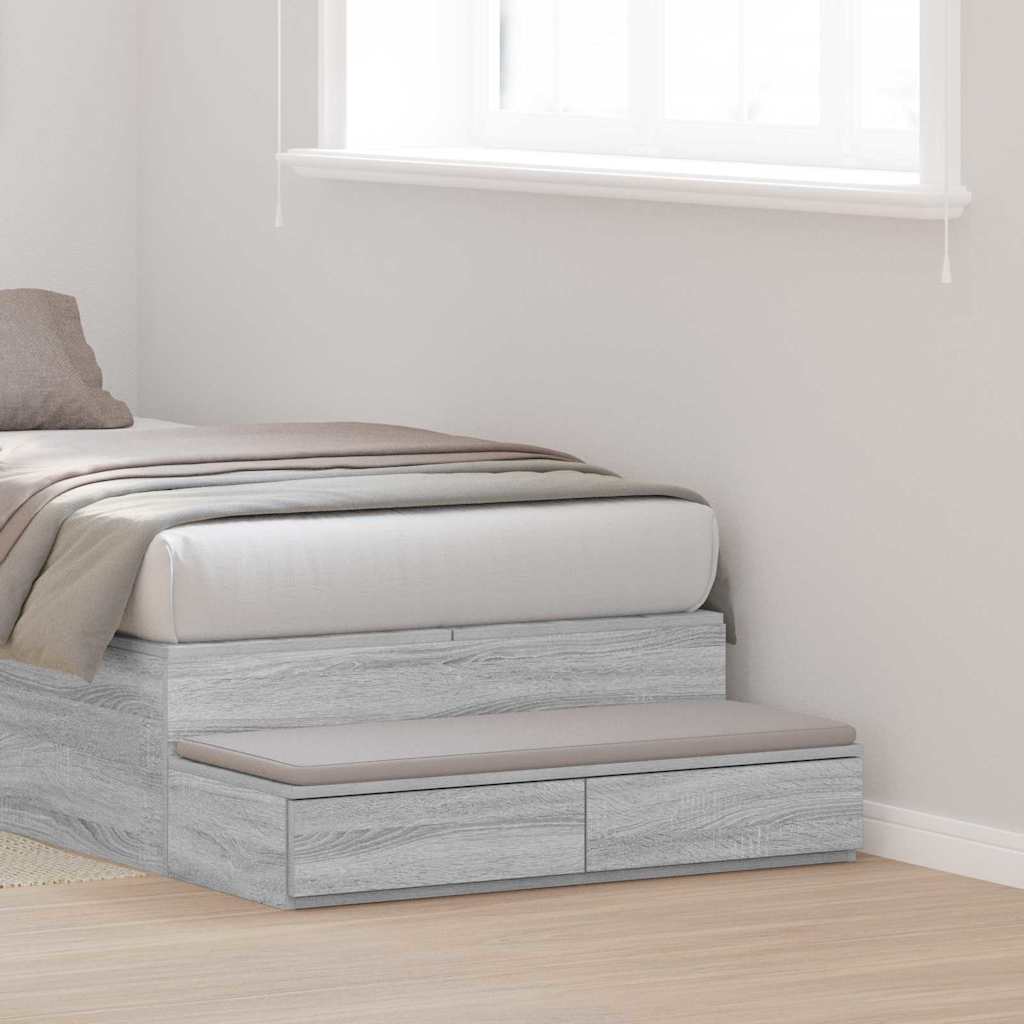Cassetti Per Letto Grigio Sonoma 80 X 36.5 X 16.5 cm
