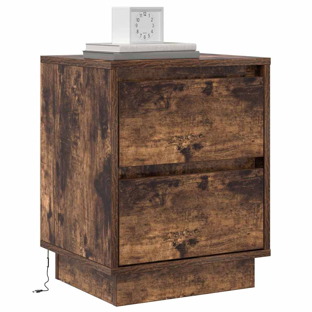 Armadio Da Notte Con Cassetto Con Rovere Fumé 39 X 34.5 X 50 cm - Image 3