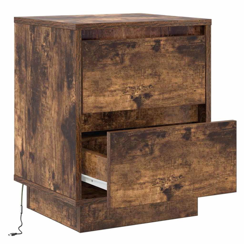 Armadio Da Notte Con Cassetto Con Rovere Fumé 39 X 34.5 X 50 cm - Image 5