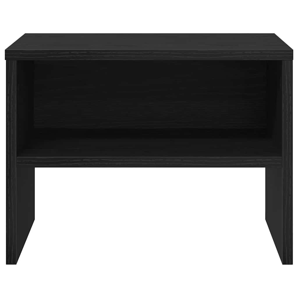 Armadio Da Notte Rovere Nero 40 X 40 X 30 Cm Legno Multistrato - Image 5
