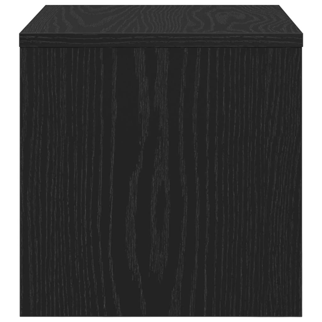 Armadio Da Notte Rovere Nero 40 X 40 X 30 Cm Legno Multistrato - Image 6