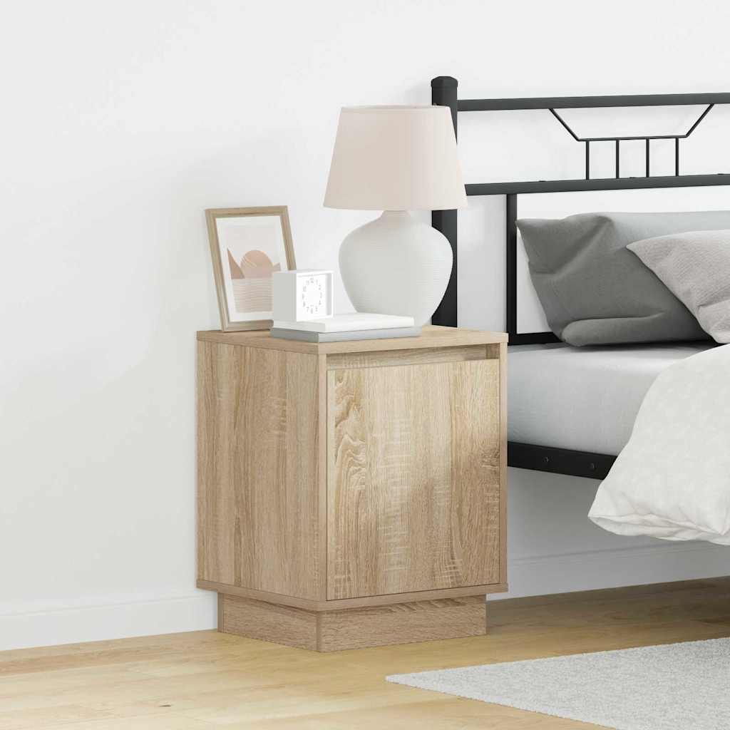 Armadio Da Notte Con 2 Pcs Rovere Sonoma 39 X 34.5 X 50 cm