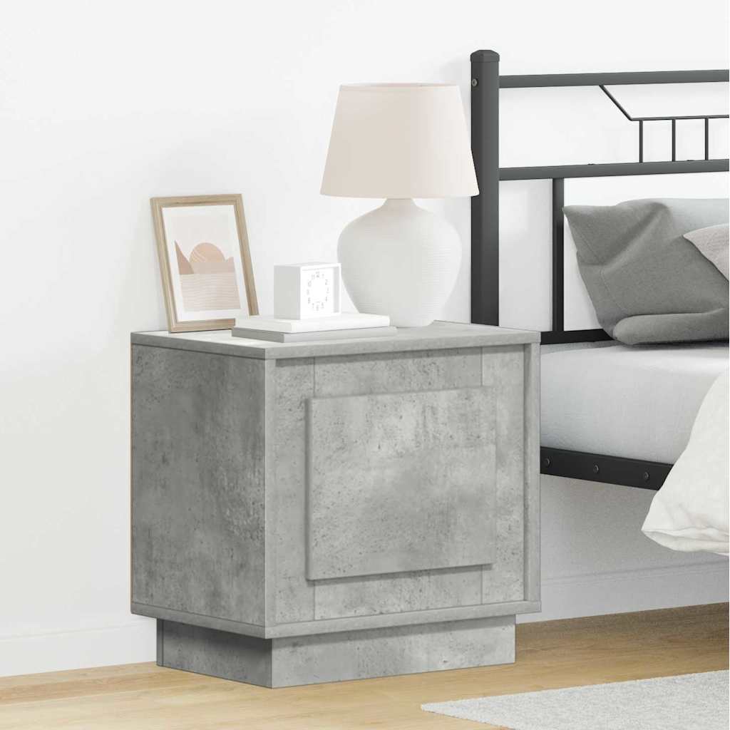 Armadio Da Notte Con 2 Pcs Grigio Cemento 44 X 34.5 X 45 cm