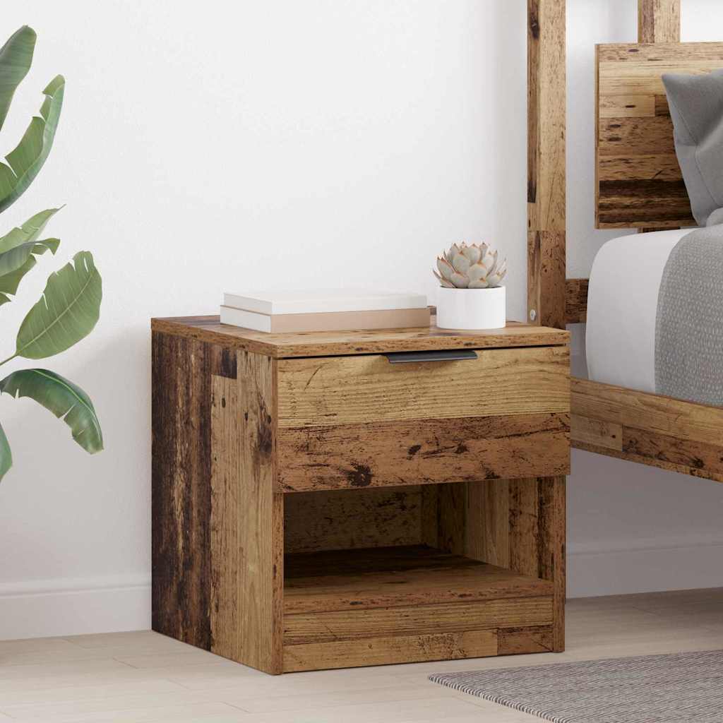 Armadietto Per Letto 2 Pcs Legno Vecchio 40 X 39 X 40 cm